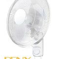16 Inch Wall Fan with 3 Speed Controls 5 Leaf Blades 2 Pull Cord Adjustable Tilt Angle DX2558