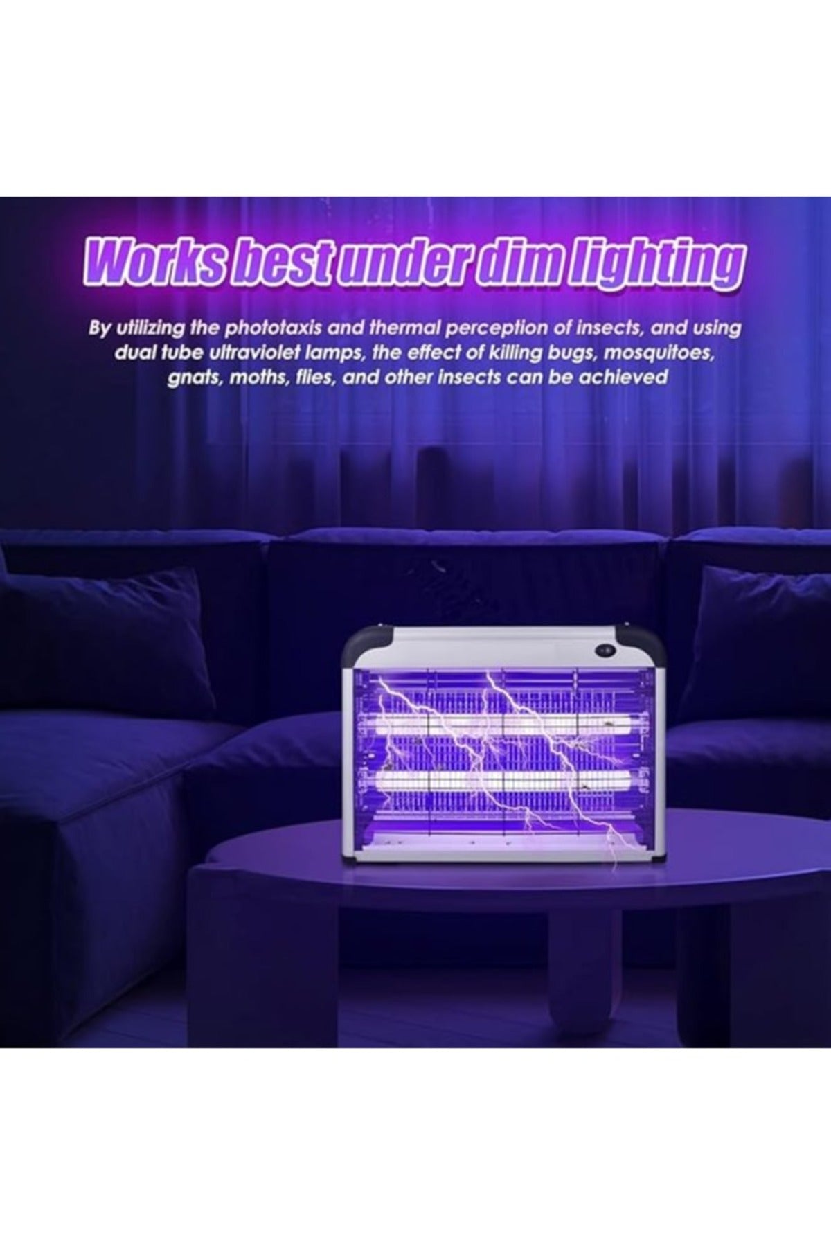 Bug Zapper Indoor Outdoor with Detachable Protective Net Mosquito Killer Electric Mosquito Net (20W)