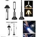 30W High Power LED Lantern Retractable Tripod, Flashlight Work Lamp Rechargeable Camping Light
