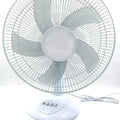 16-Inch Table Top Fan Powerful Air Cooler 3 Speed Setting 5 Blade Energy Efficient Cooling Desk Fan