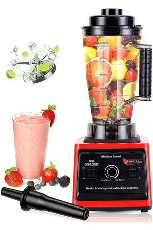 New Gold Crest SC-9880 High-speed Blender 10000W 3L with Ice Crusher, Fruit Grinder, Nut Grinder, Co