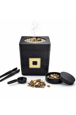 Electric Bakhoor Burner, Oud Mabkhara with 2000mAh Battery Cordless Flameless Incense Heater BK-128