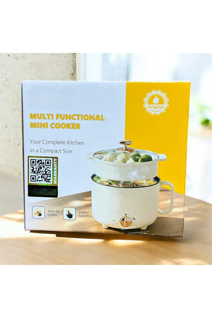DENX 1.8L Mini Electric Cooker 600W Multi-Function Non-Stick Pot, DX3904