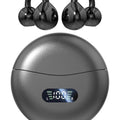 DENX Wireless Clip-on Earbuds, Wireless Bluetooth Earbuds with Mic, TWS In-Ear Headphones,, DX352