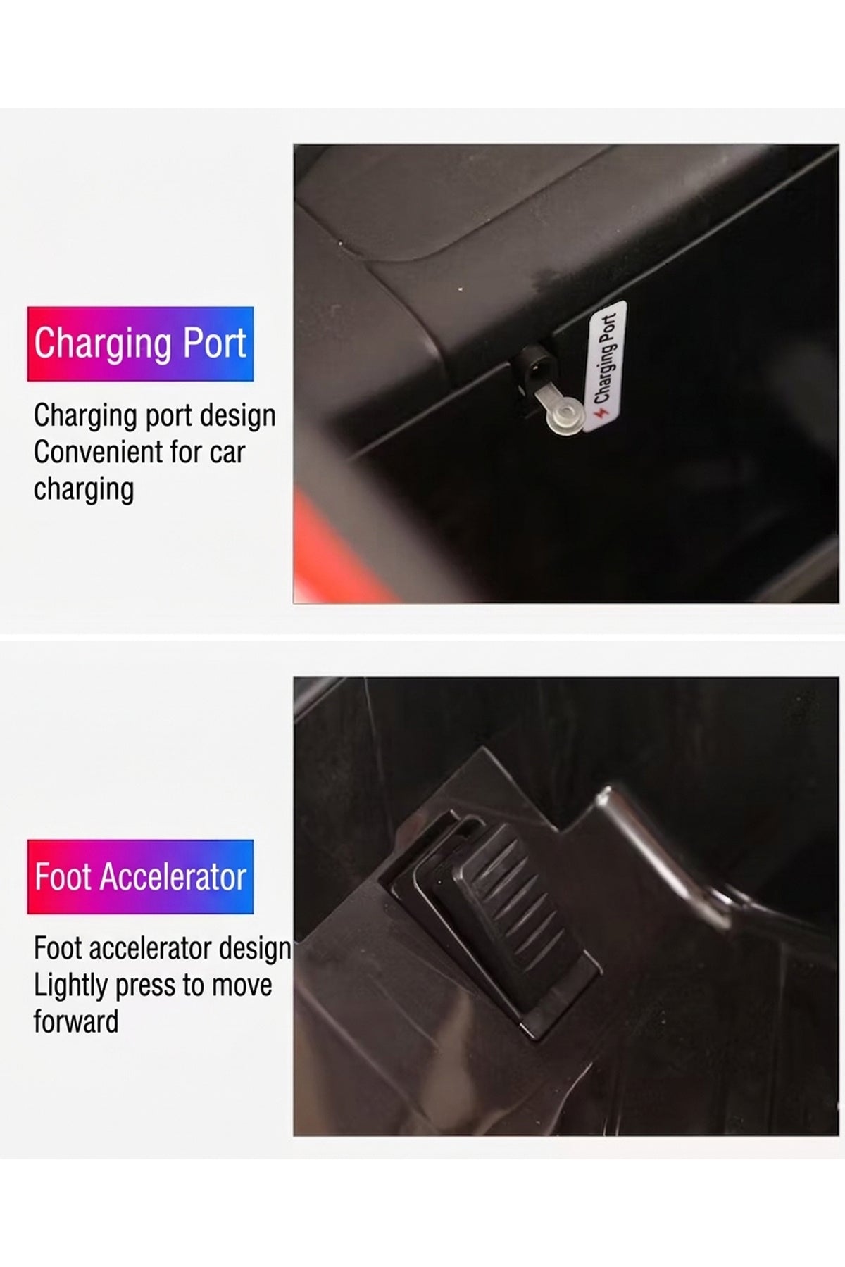 12V Kids Rechargeable Electric Jeep 4x4 Car Remote Control LED Lights MP3 USB Dual Motor BC1163