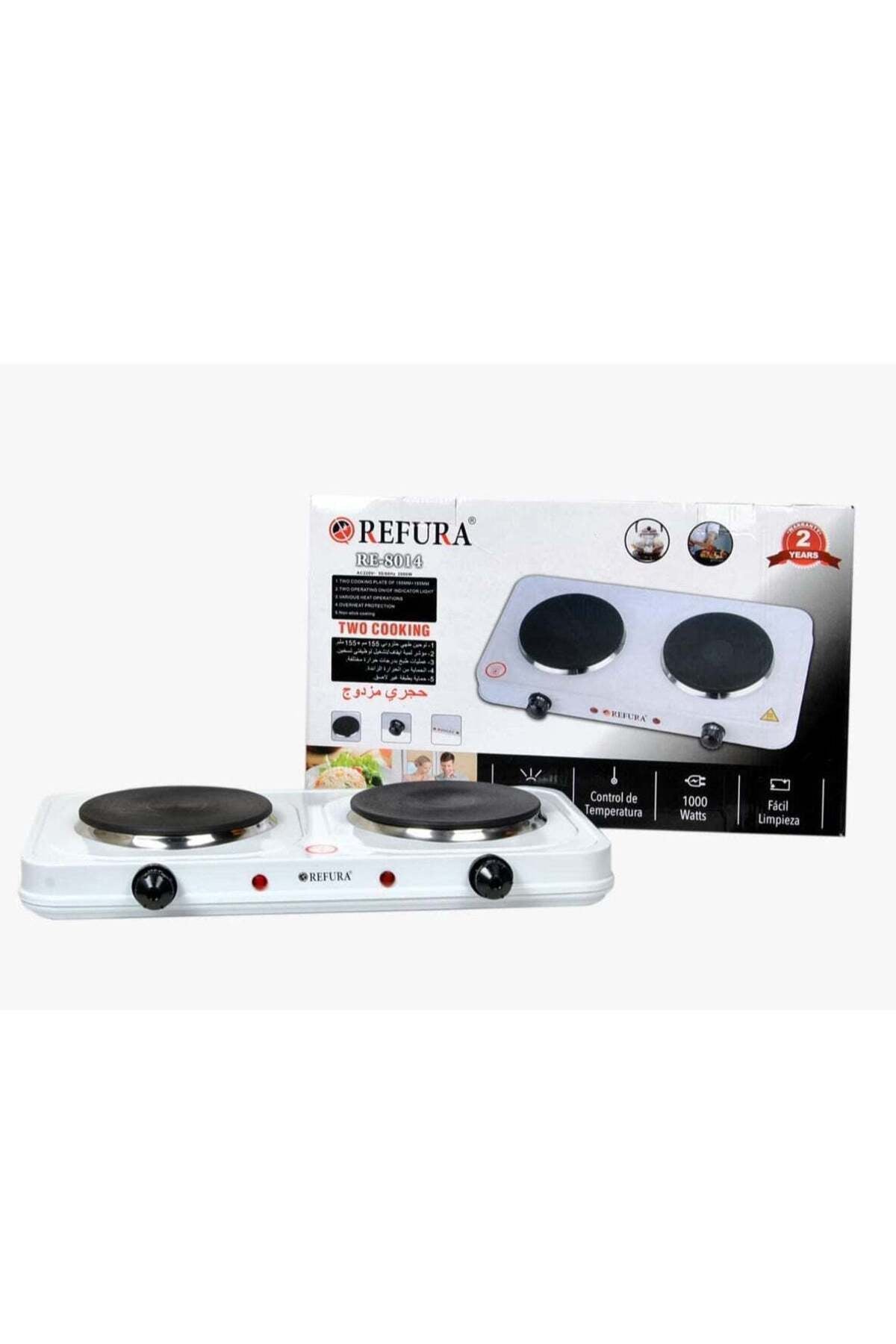 2000W Double Flat Hot Plates White RE-8014