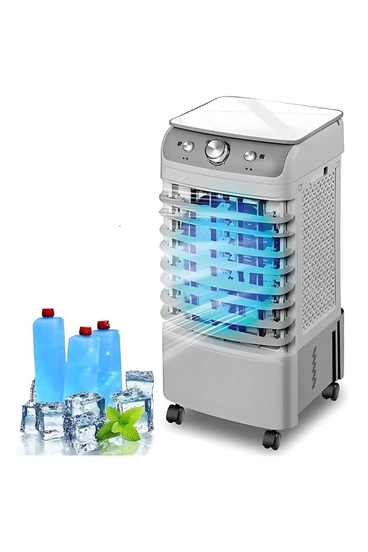 Air Cooler Spary Fan, 6L Desert Air Cooler Evaporative Cooling Fan Humidifier & Air Circulator