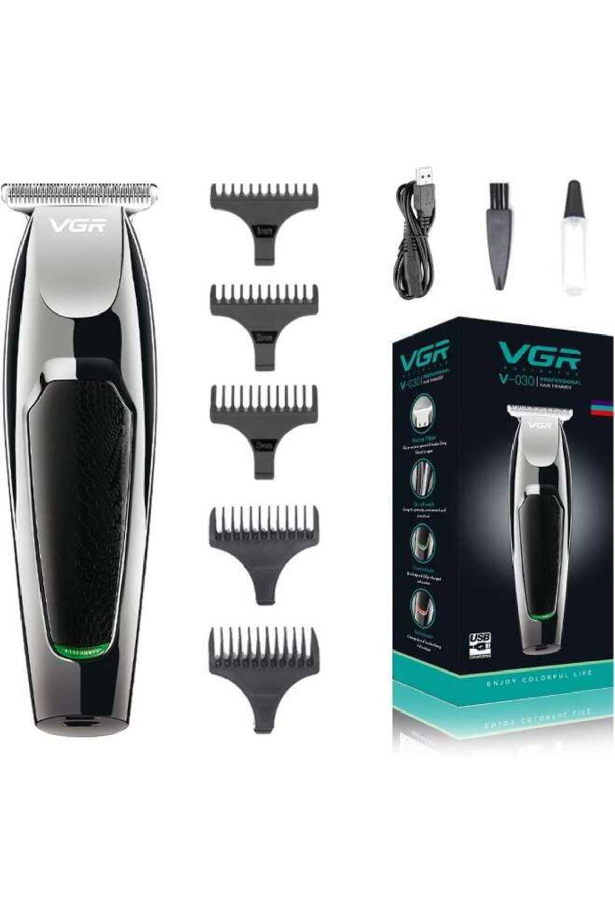 Men's Electric Hair Clipper V-030 Black/Silver