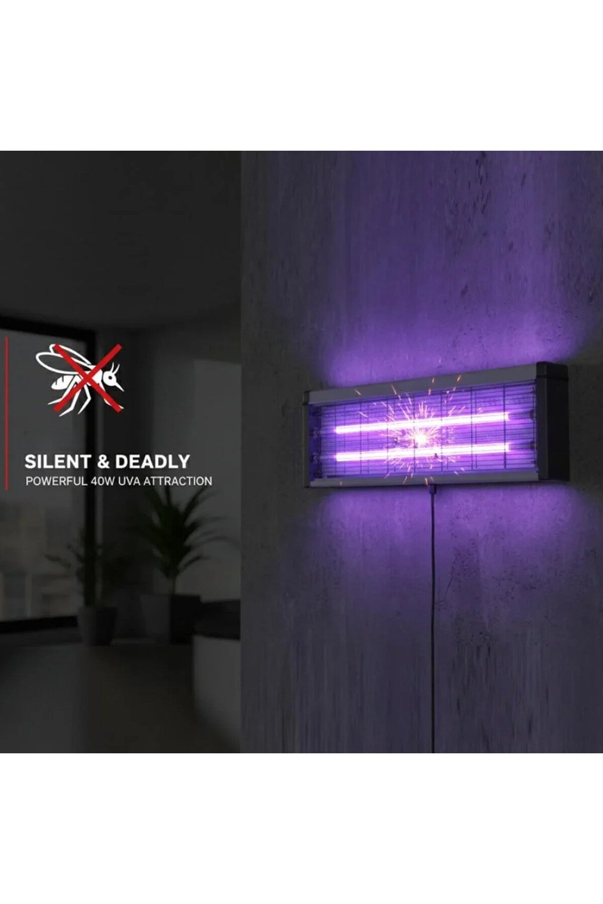 DENX 40W Indoor Mosquito Killing Lamp Bug Zapper UV 365nm Insect Killer Fly Trap Machine Anti Mosquito Device DX2351