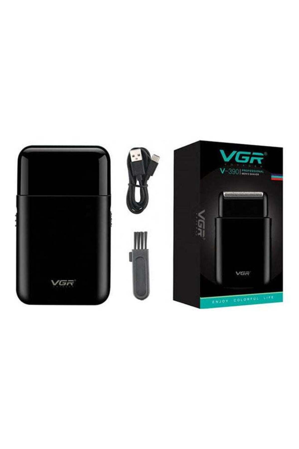 VGR Mini Electric Shaver for Men USB Rechargeable Portable Beard Trimmer Razor V-390