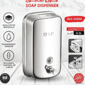 DLC 500ML Wall Mounted Liquid Soap Dispenser Stainless Steel Manual Hand Wash Dispenser, DLC-53050
