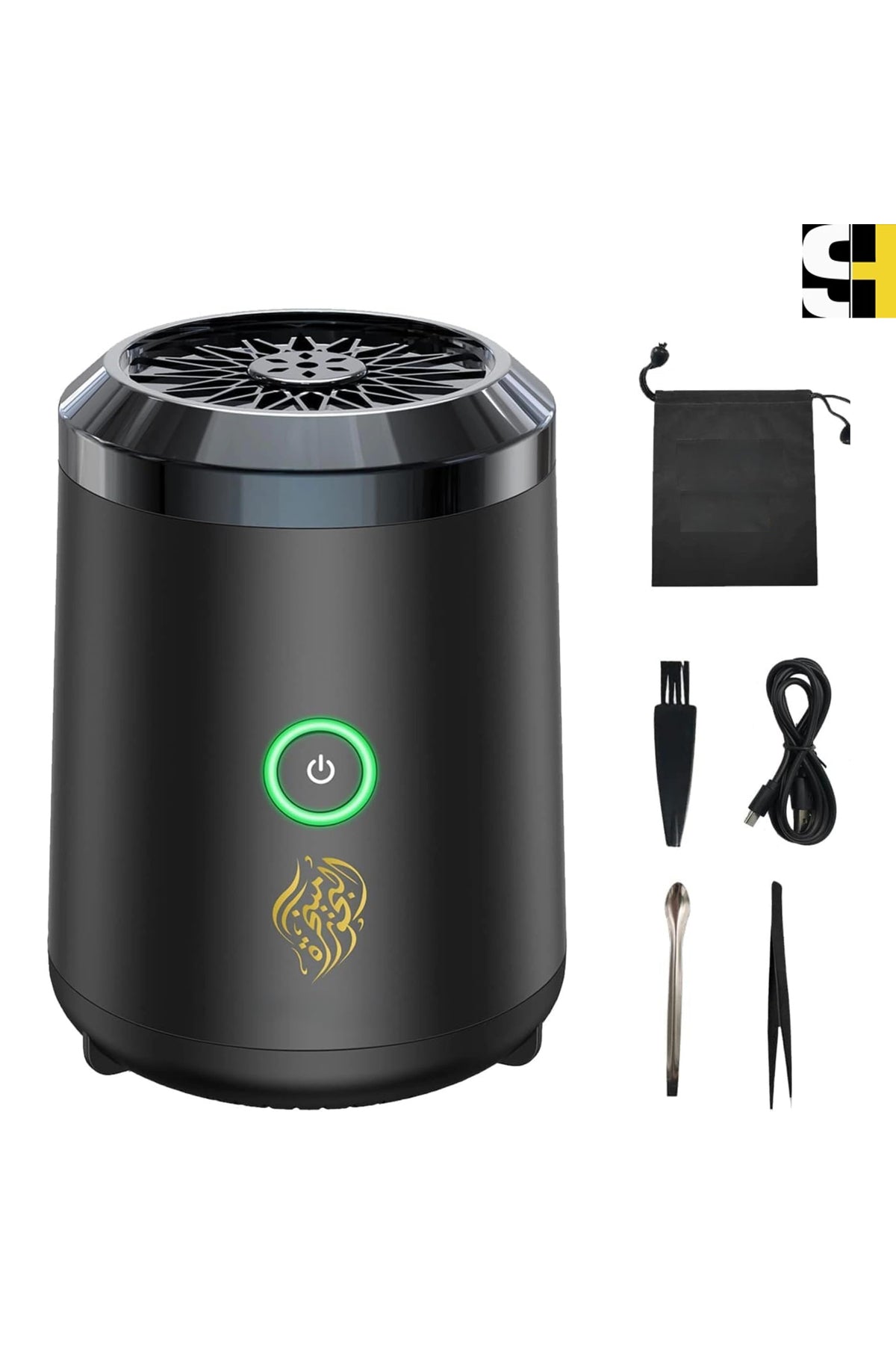 Electric Bakhoor Arabic Aroma Diffuser, Rechargeable Portable USB Incense Burner, Bk-18