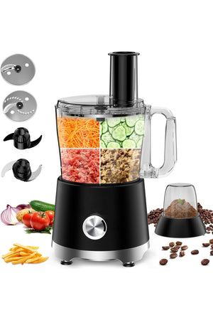 DENX 11-in-1 Multipurpose Food Processor, 1500W Electric Blender, Grinder, Juicer, Slicer, DX3436