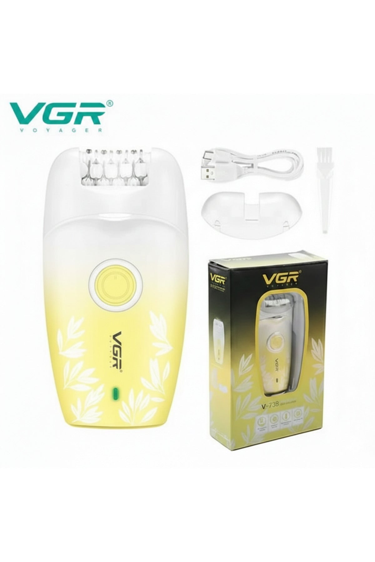 VGR Lady Epilator Electric Hair Remover for Women, Body Hair Removal Device, Lady Shaver, V-738