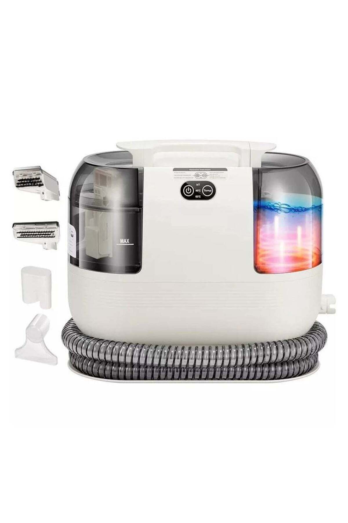 Portable Multipurpose Carpet Cleaner Machine, 15s Fast Heating Spot Cleaner for Upholstery