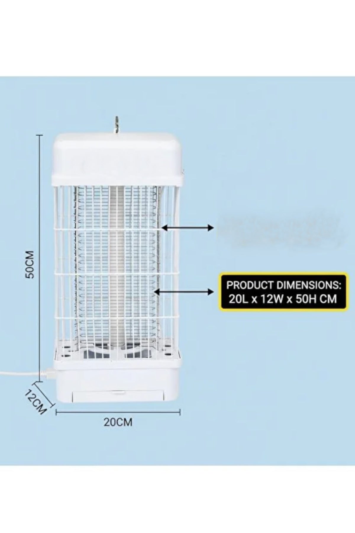 10W Electric Mosquito Killer Lamp UV Insect Zapper Indoor Outdoor Fly Trap Bug Zapper Machine Chemical Free Mosquito Killer Light 360° Attraction