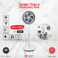 16-Inch Standing Fan 80W 5 Blade Powerful Silent Air Cooler Adjustable Height, DLC-31065