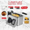 DLC 4L Electric Deep Fryer 2000W Oil Fryer with Basket Temperature Control Glass Window Lid DLC-2024