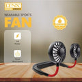 DENX Portable Mini Neck Sports Fan Rechargeable Hands-Free Hanging Sports Fan with USB Port DX2612
