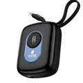 10000mAh Super Fast Power Bank, Sleek and Compact Design with Built-in Cables, 22.5W Power