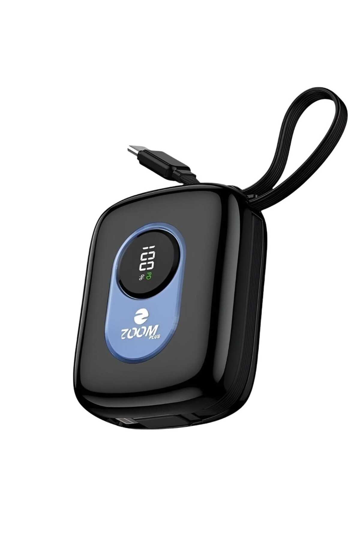 10000mAh Super Fast Power Bank, Sleek and Compact Design with Built-in Cables, 22.5W Power