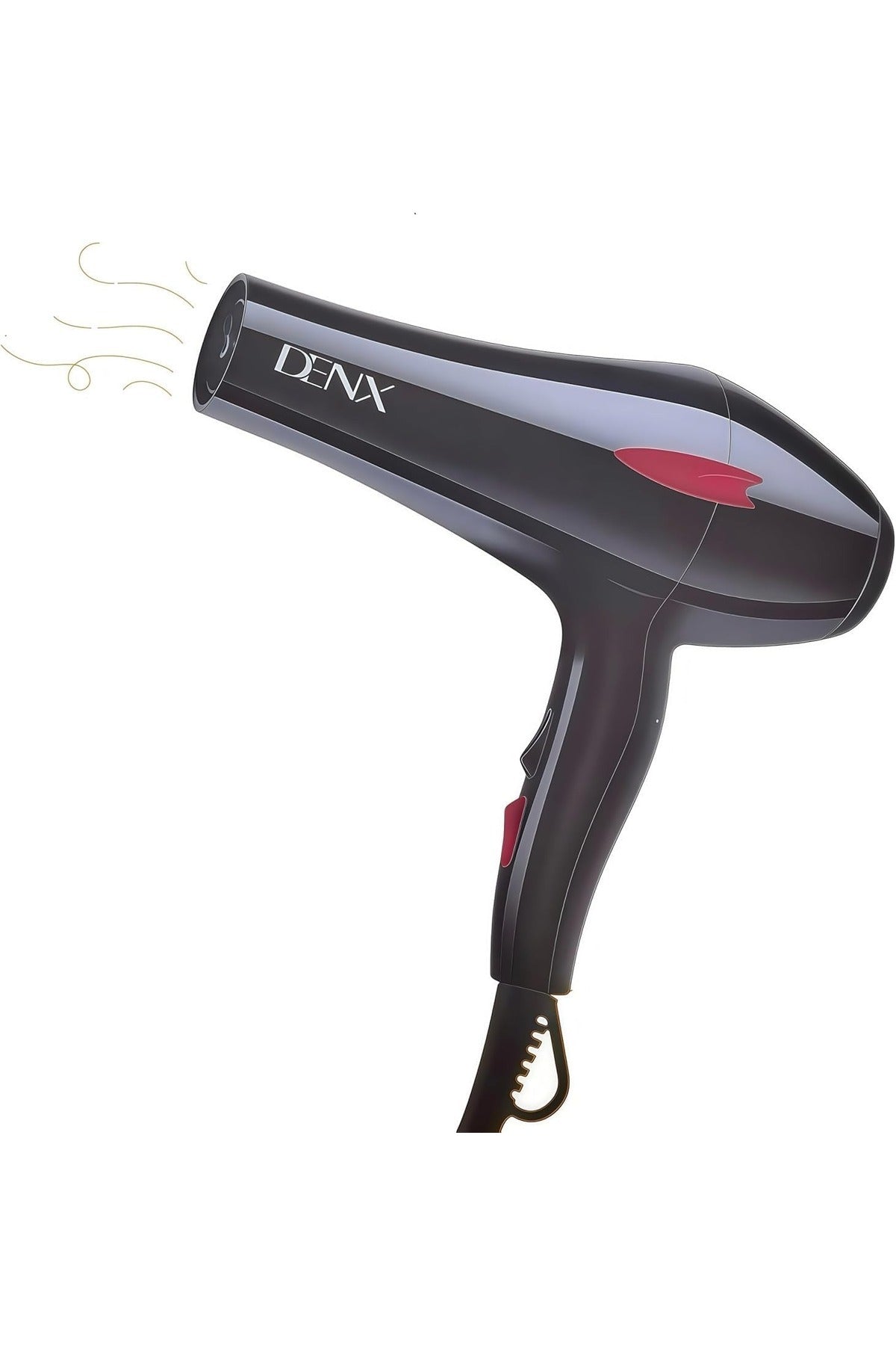 Professional Hair Dryer, 2200W High Power, 2 Concentrator Nozzles, Hot & Cold Air, DX1343