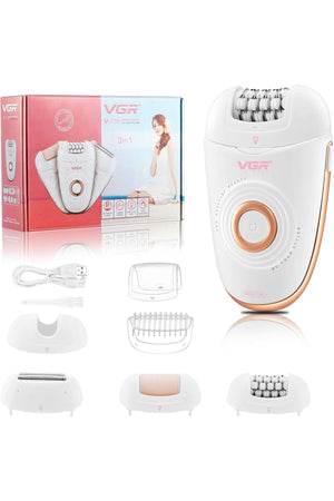 Professional Electric Hair Clippers Kit, Rechargeable with 4 Guide Combs for Men, V-739