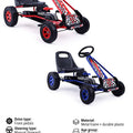 Kids Go Kart Pedal Car for Children Manual Driving Car Adjustable Seat Kids Racing Car P1004
