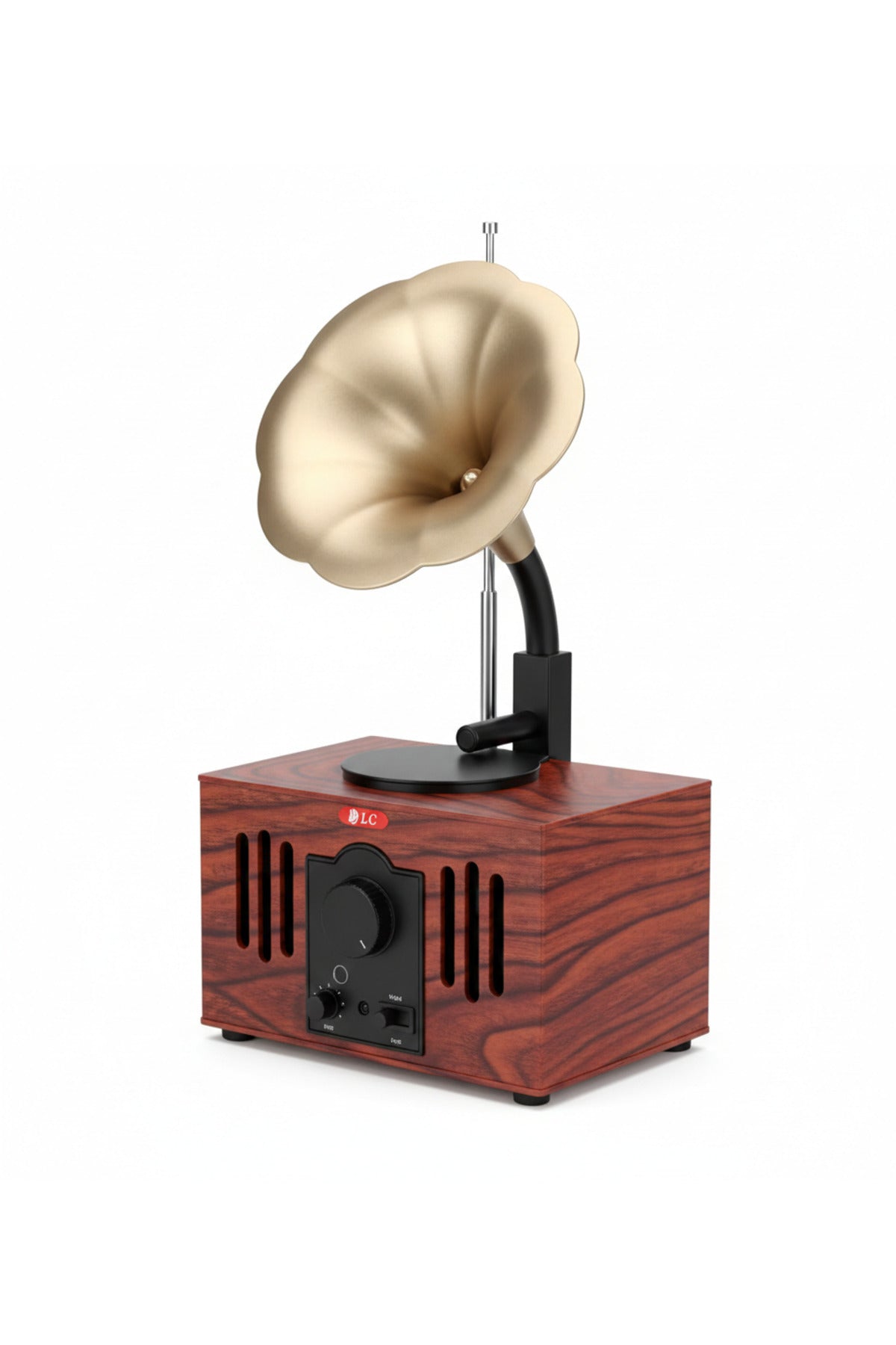 DLC Retro Speaker Bluetooth, FM/AM Radio, USB/Memory, Portable, Wireless, Audio DLC 32249B