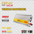 DINEX DX129 2000W 220V Car Power Inverter and Fast Car Charger