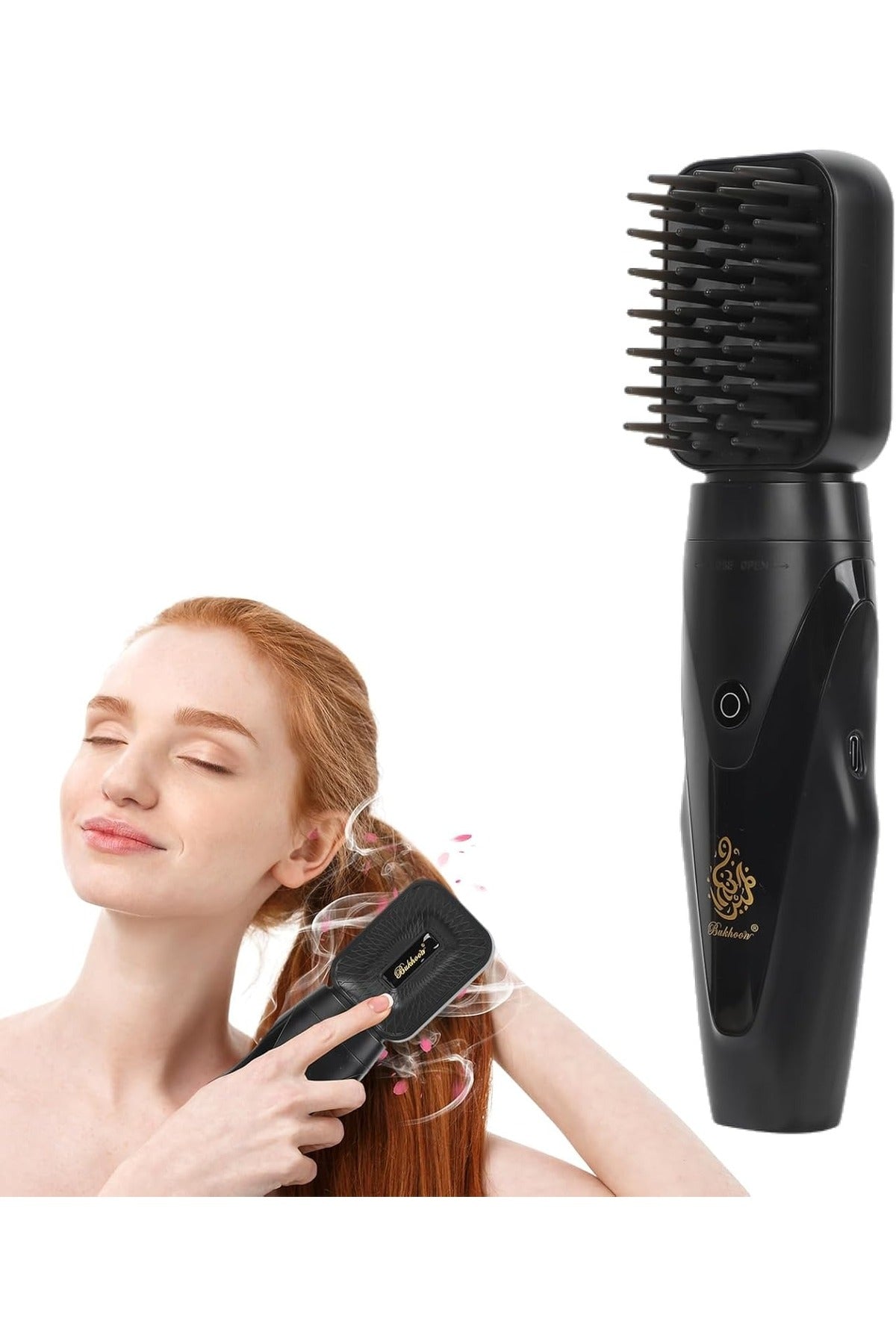 Electric Hair Comb Arabic Incense Aroma Diffuser Portable USB Rechargeable Incense Burner