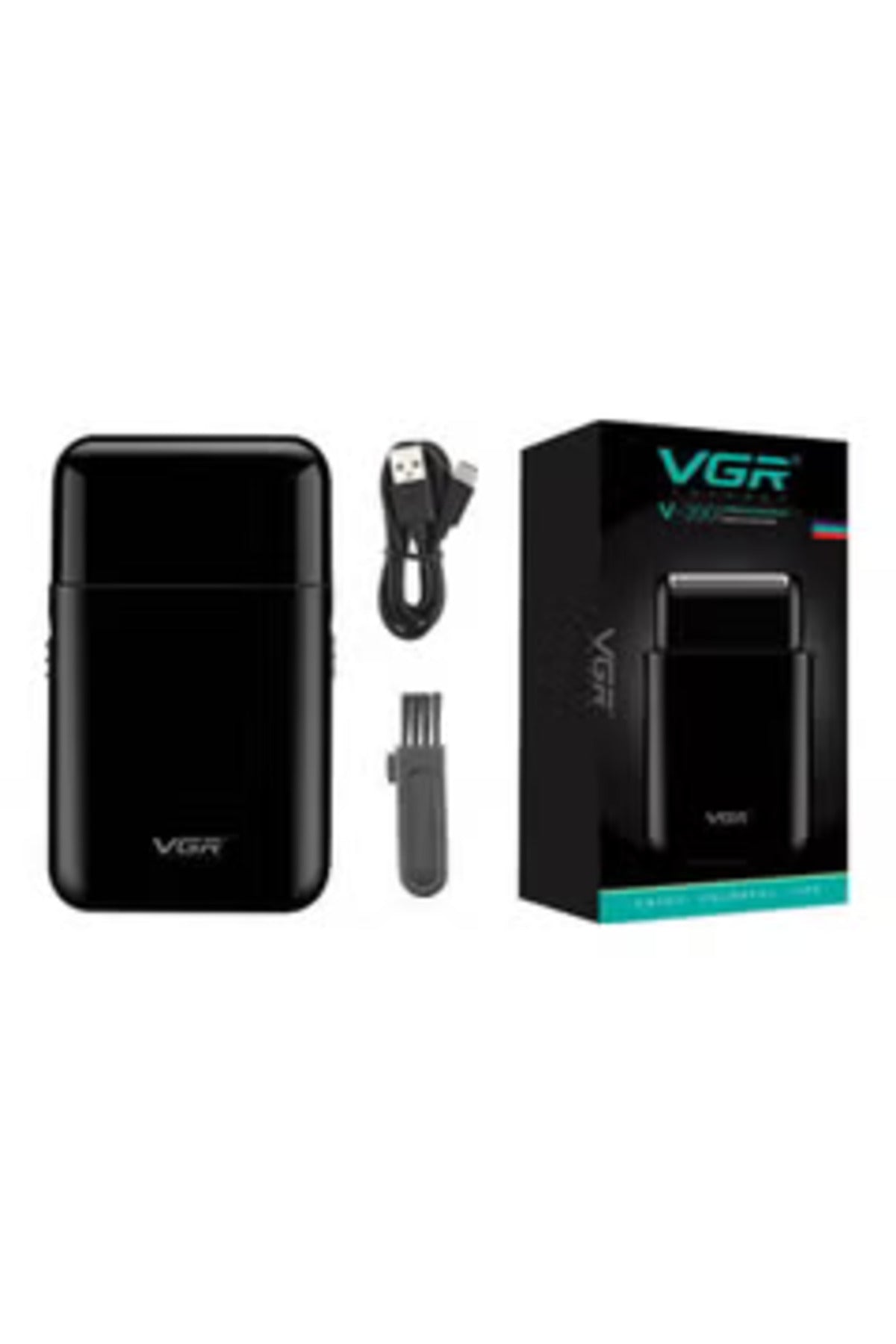 V-390 Single Foil Cordless Electric Travel Mini Manufacturer Shaver For Man Black