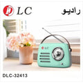DLC Portable Bluetooth FM Radio Speaker USB MP3 Player Wireless Retro Radio Rechargeable, DLC-32413