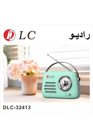 DLC Portable Bluetooth FM Radio Speaker USB MP3 Player Wireless Retro Radio Rechargeable, DLC-32413