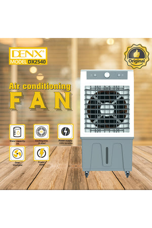 100W Electric Desert Air Cooler Fan With 20L Large Water Tank For Room Cooling, DX2540