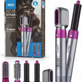 1000W Hot Air Styler Hair Dryer Brush Curling Iron Hair Styling Tool with Curling Barrels RA37