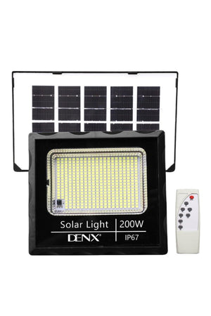Denx Household Solar Light, Outdoor Flood Light With Remote Control & Timer DX2076