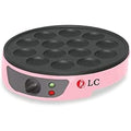 Pancake and Crepe Maker - Red, Retro Style, Metal with Non-Stick Coating