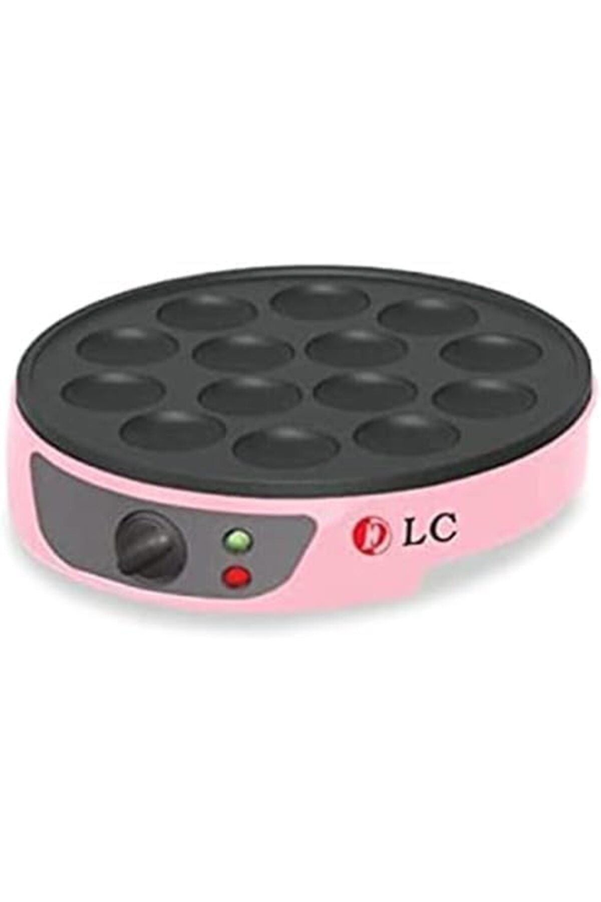 Pancake and Crepe Maker - Red, Retro Style, Metal with Non-Stick Coating