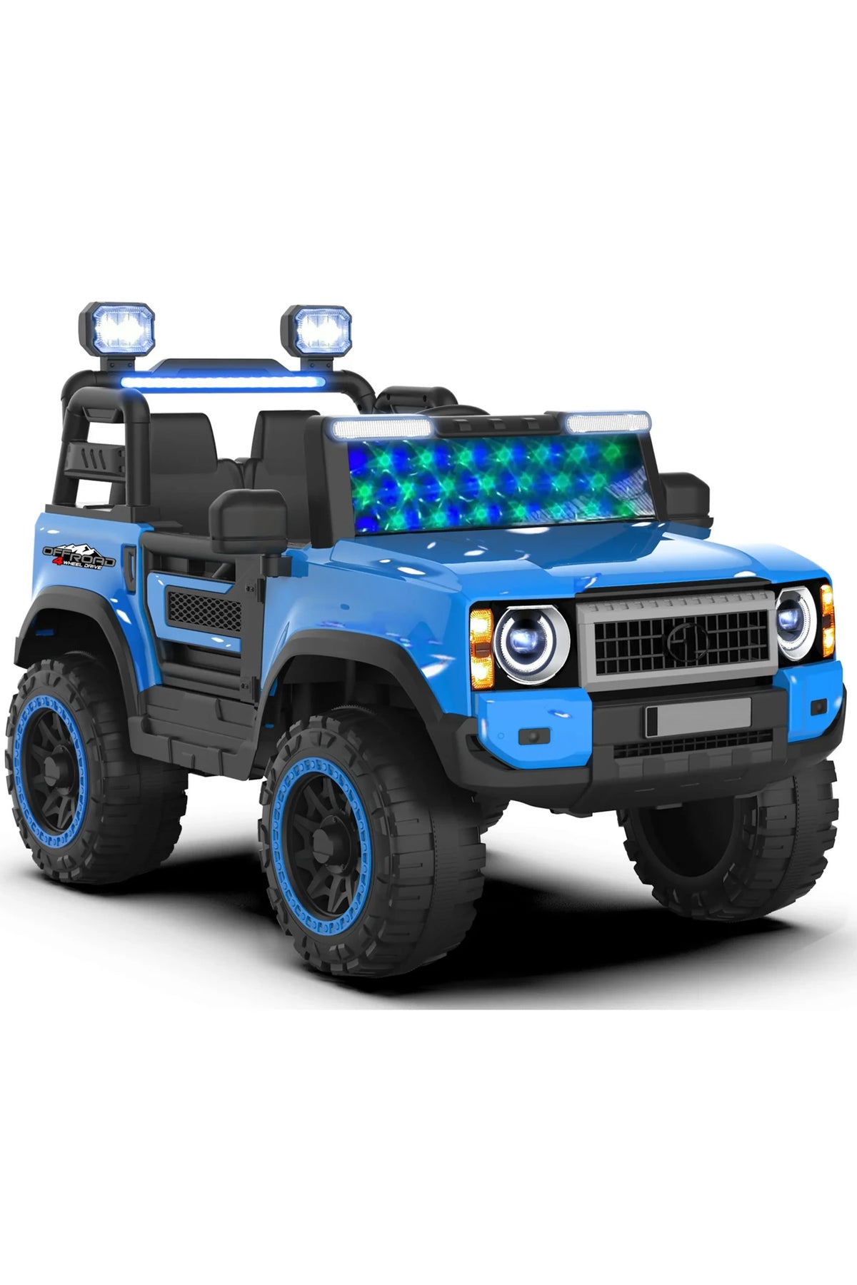 12V Kids Rechargeable Electric Car Jeep 2 Motor RC Control, Remote Control, LED Lights, MP3, BC1193