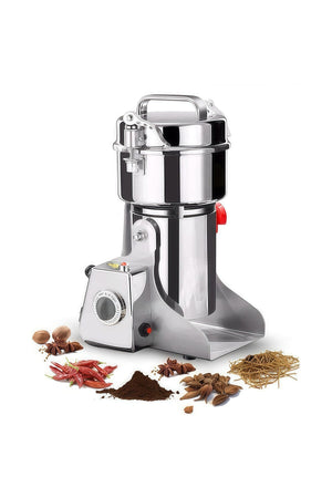 Multifunctional Electric Coffee & Spice Grinder – 3500W, 30000RPM, 800g Stainless Steel (Silver)