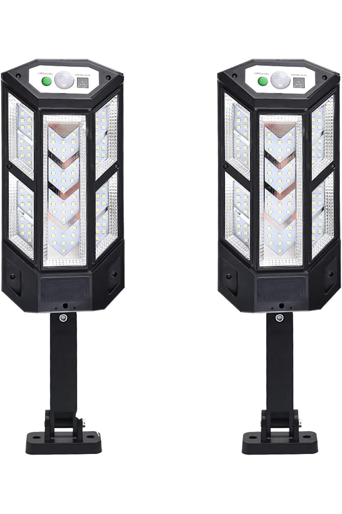 147 LED Solar Wall Light with Motion Sensor & Remote Control Wireless Outdoor Waterproof Lamp for Garden, Yard, Patio, Fence & Home Exterior Lighting, Easy Installation PP-892T