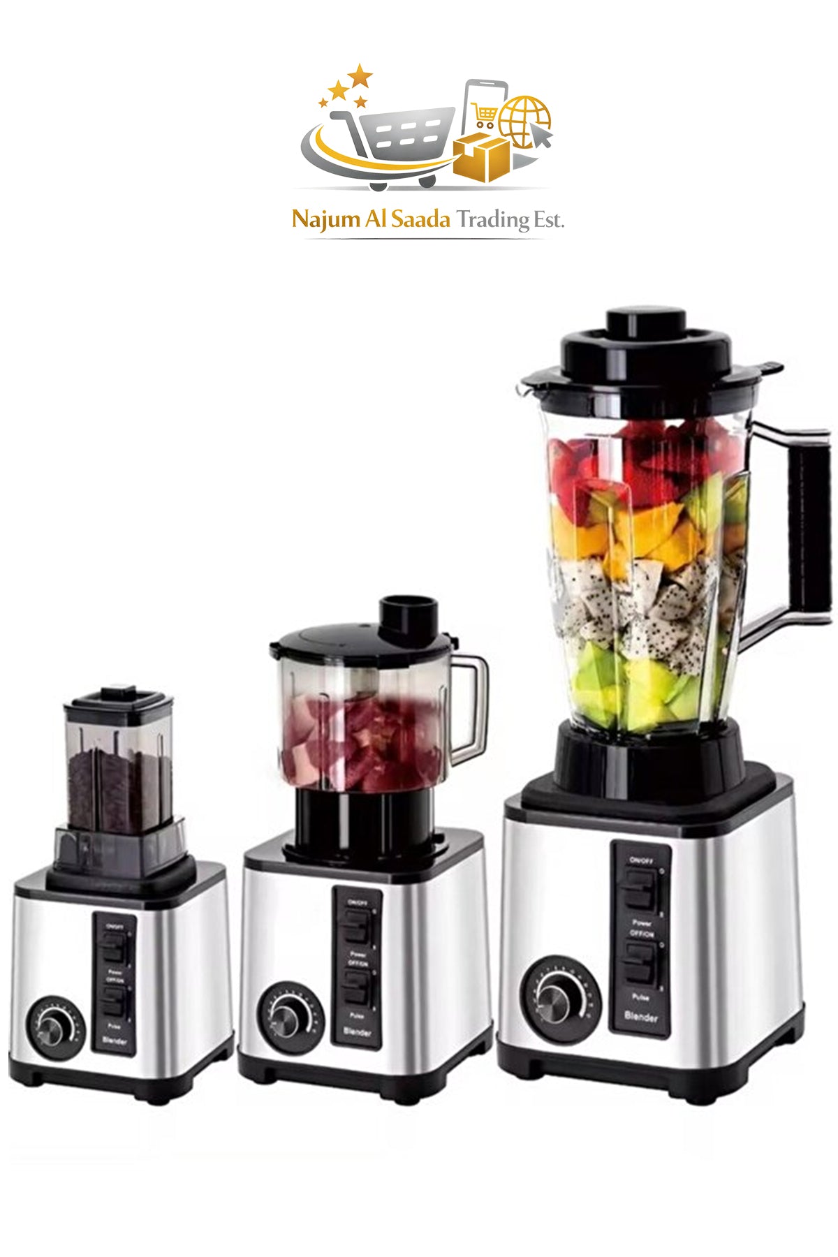 GOLDEN CREAT 9500W 8-in-1 Blender, Juicer & Grinde for Ice Crusher, Juices, Coffee, Spices, NGC-5543
