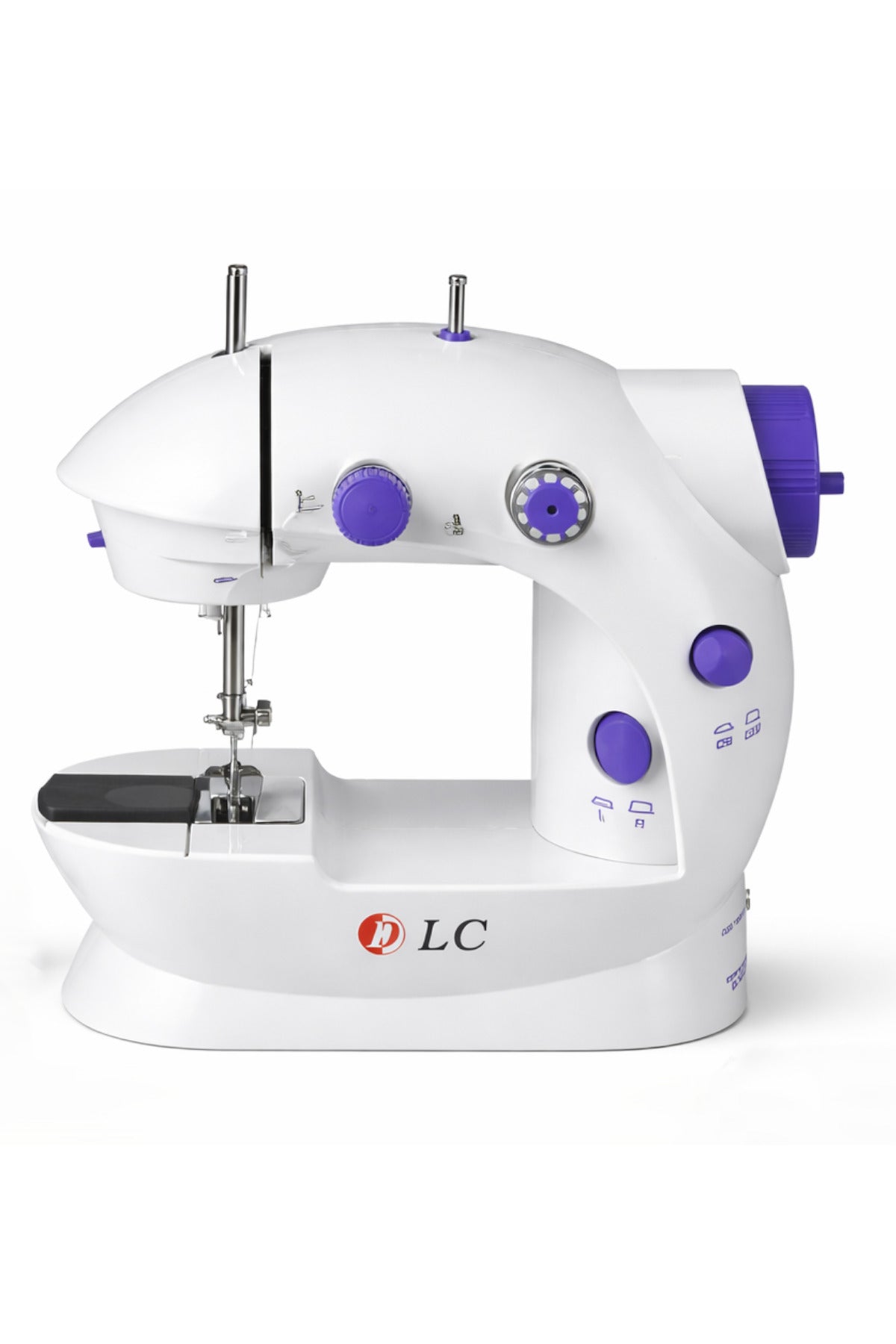 DLC Mini Sewing Machine Portable Sewing Machine with 12 Stitch Patterns Dual Speed Control DLC-31021
