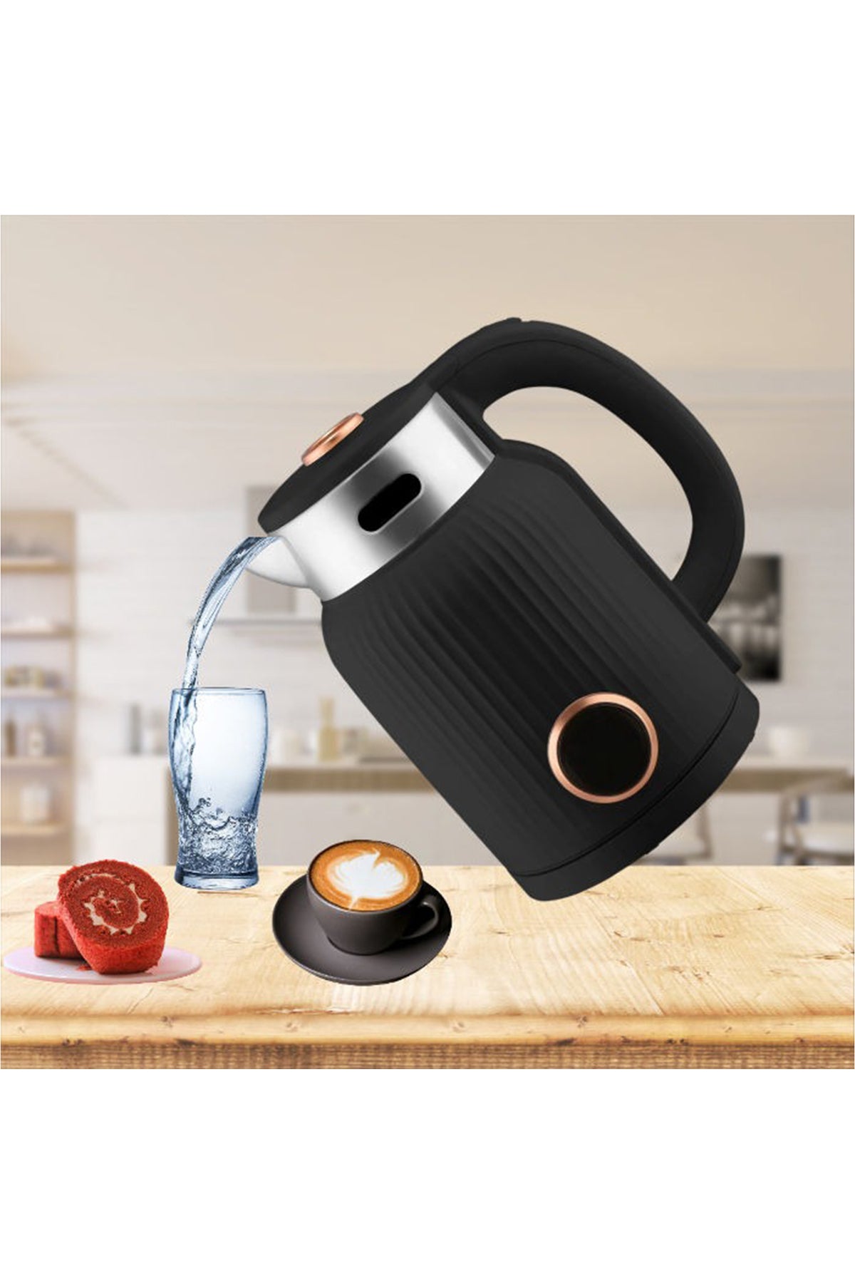 1.7L Electric Kettle 1500W Fast Boil Hot Water Kettle Tea Coffee Arabic Coffee Boiler