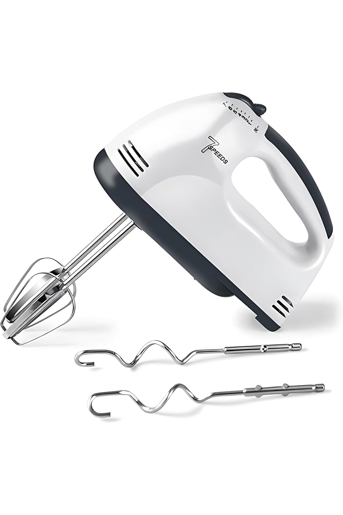 Lightweight Hand Mixer with 260W Power, Portable Egg Beater for Food and Cakes