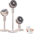 DENX Air Circulation Floor Fan with Remote, Rechargeable Desk & Pedestal Fan 90° Oscillating, DX2607