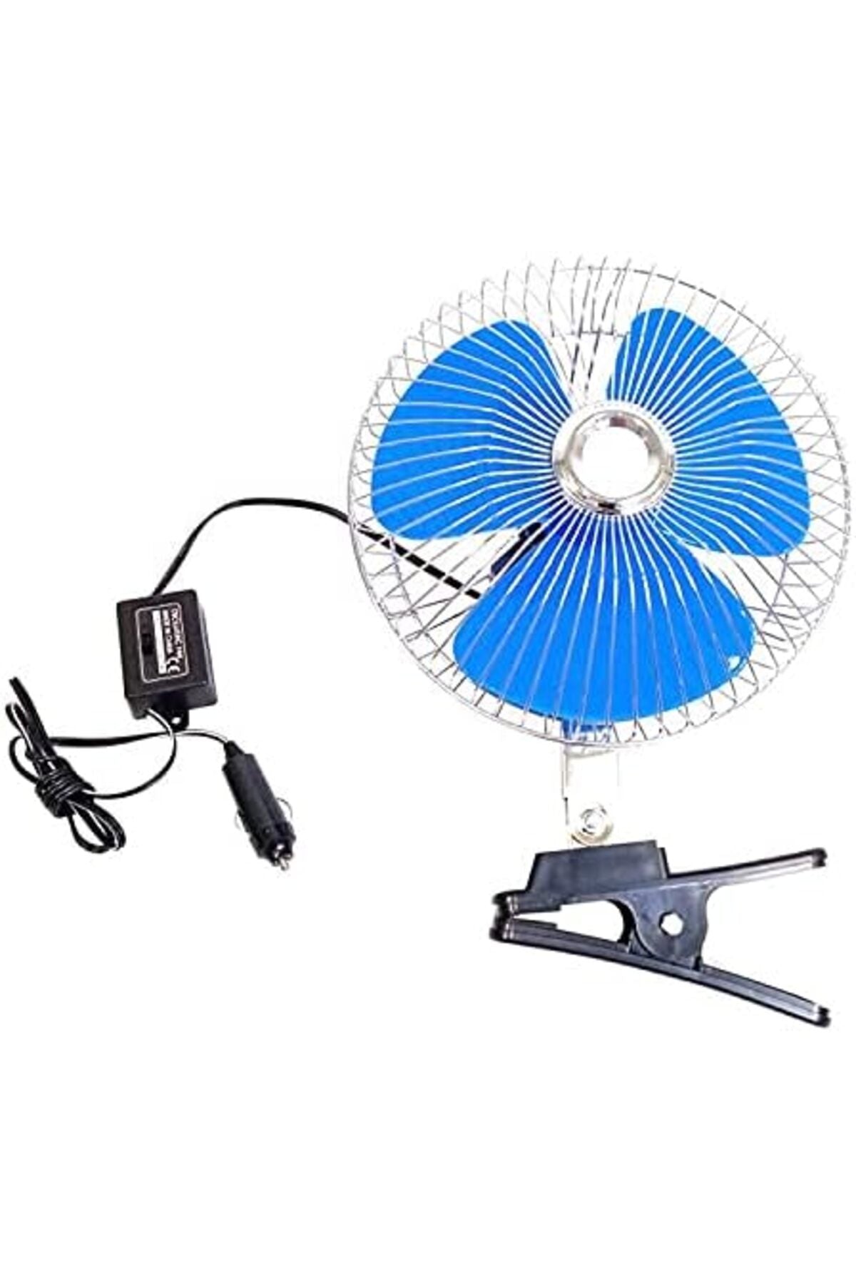 24V Portable Auto Vehicle Cooling Oscillating Fan for Car Dashboard 10 inch Clip Type