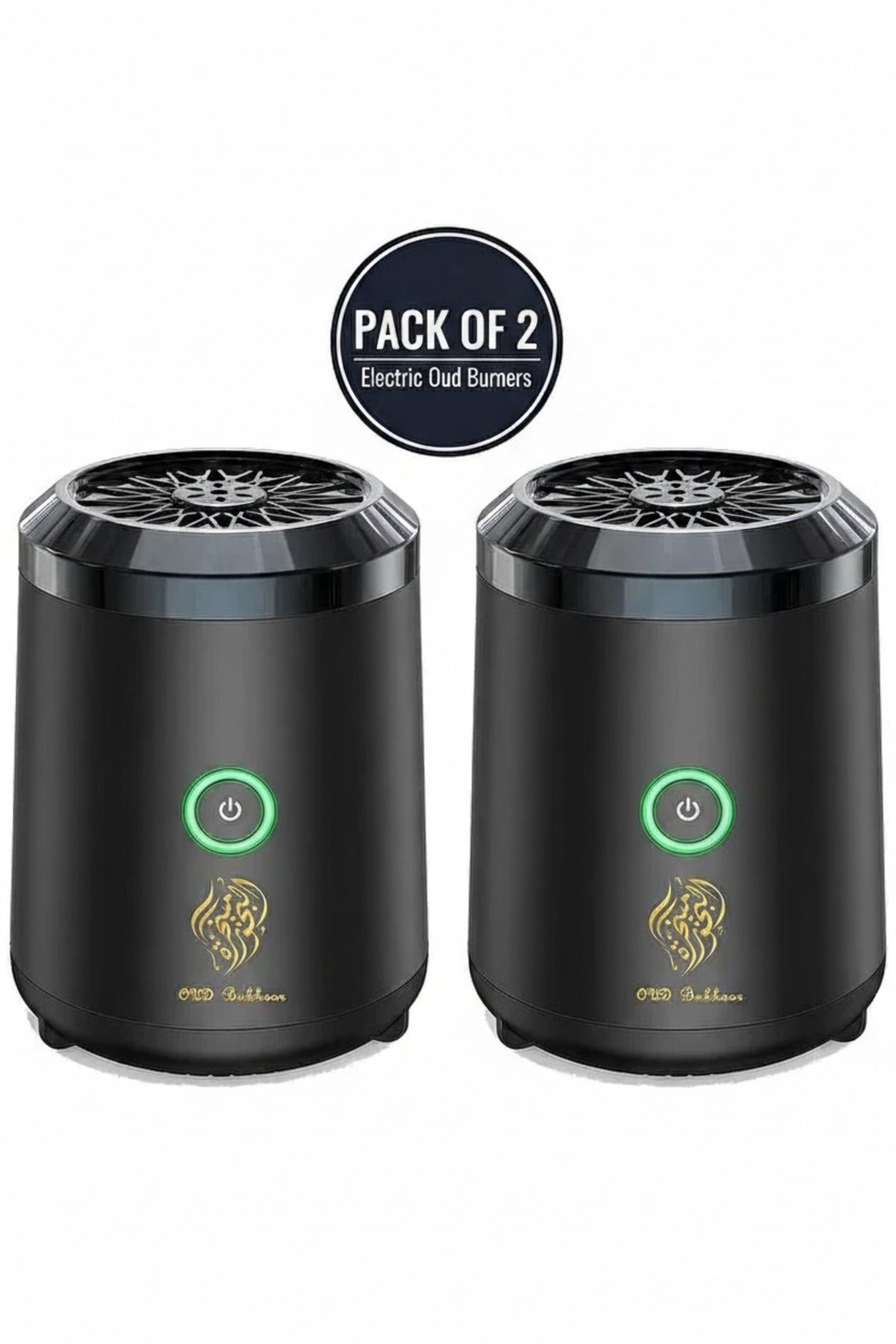 Electric Bakhoor Arabic Aroma Diffuser, Rechargeable Portable USB Incense Burner, BK-18 (Pack Of 2)
