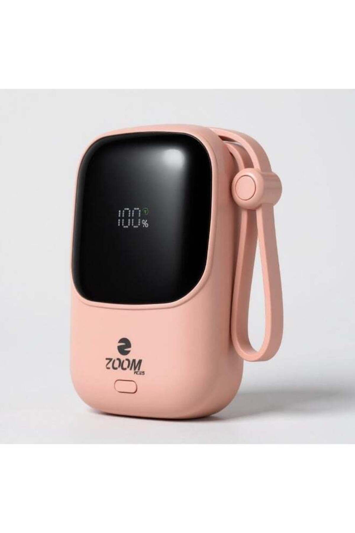 ZP33 10000mAh Digital Display Fast Charge Power Bank 22.5W - Pink